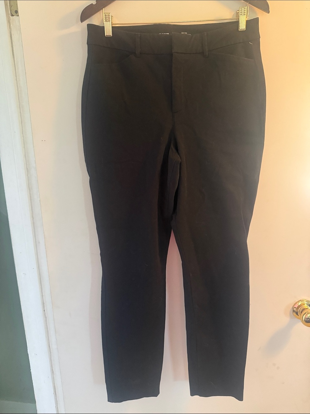Old Navy Womens Black Pixie Skinny High-Rise Pants Sz 12 Tall NWOT